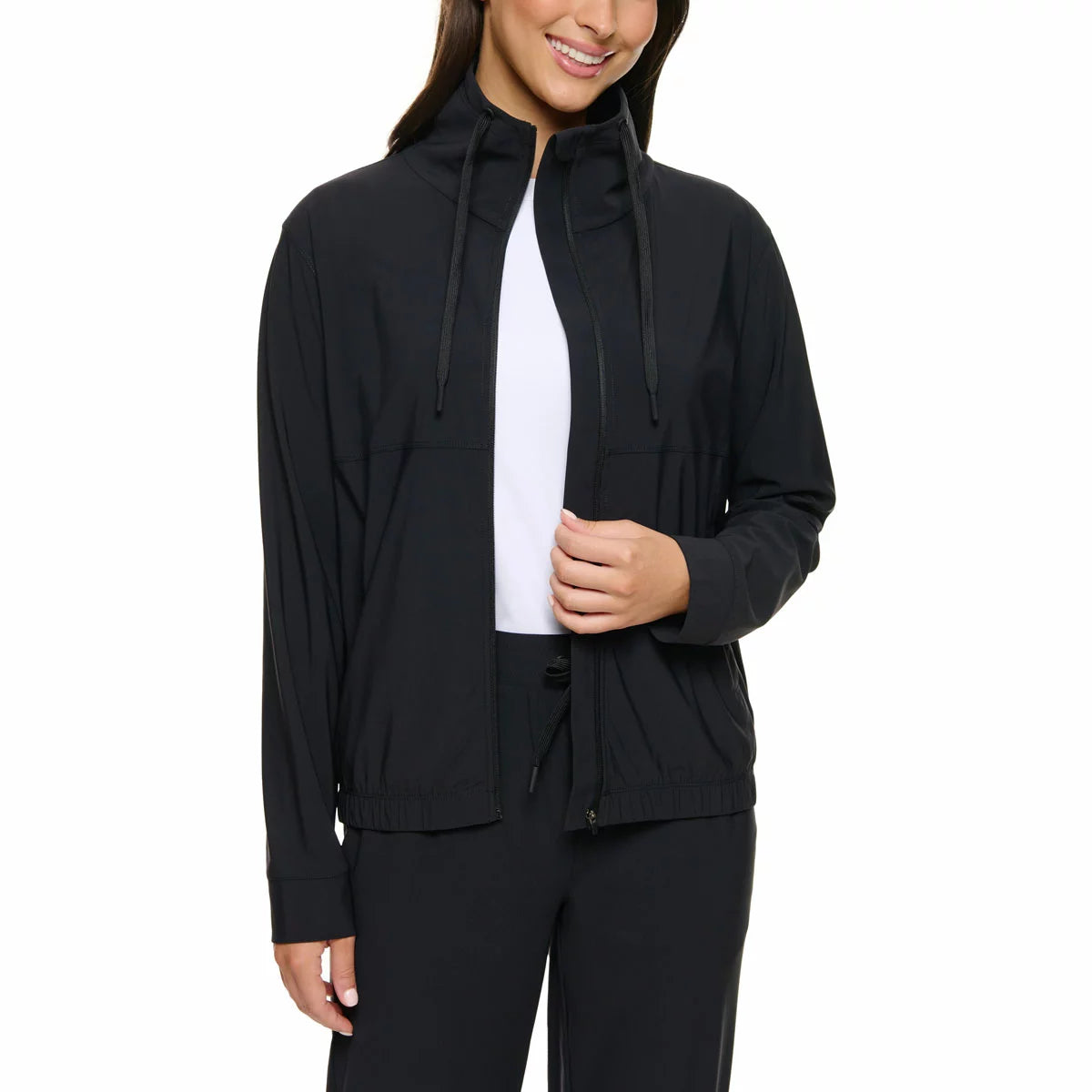 Kirkland Signature Women's Full Zip Active Jacket in Black