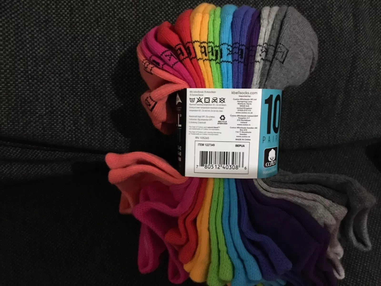 k bell socks no show. 10 pairs size 3-8 various colours