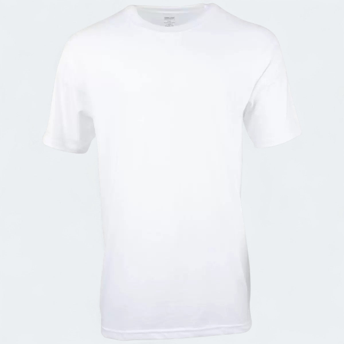 Kirkland Signature Men's Cotton Crew Neck White T-Shirt, 6 Pack in 3 Sizes