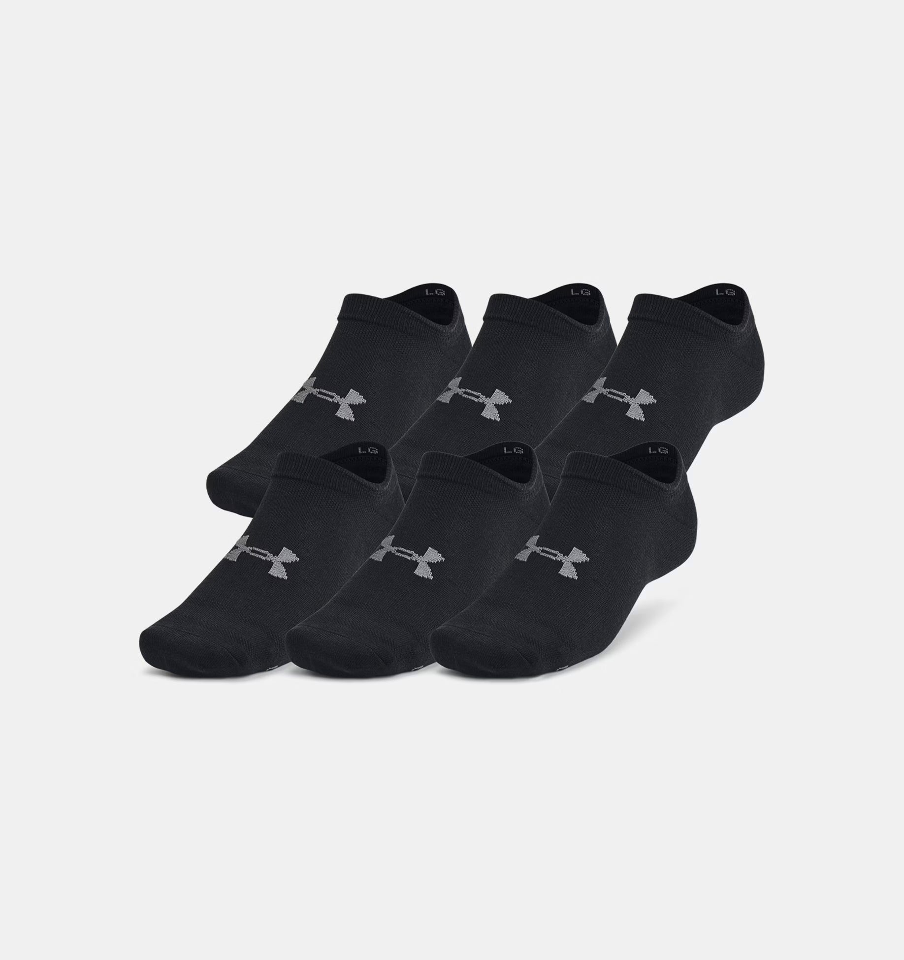UA Essential Unisex 6-Pack No-Show Socks