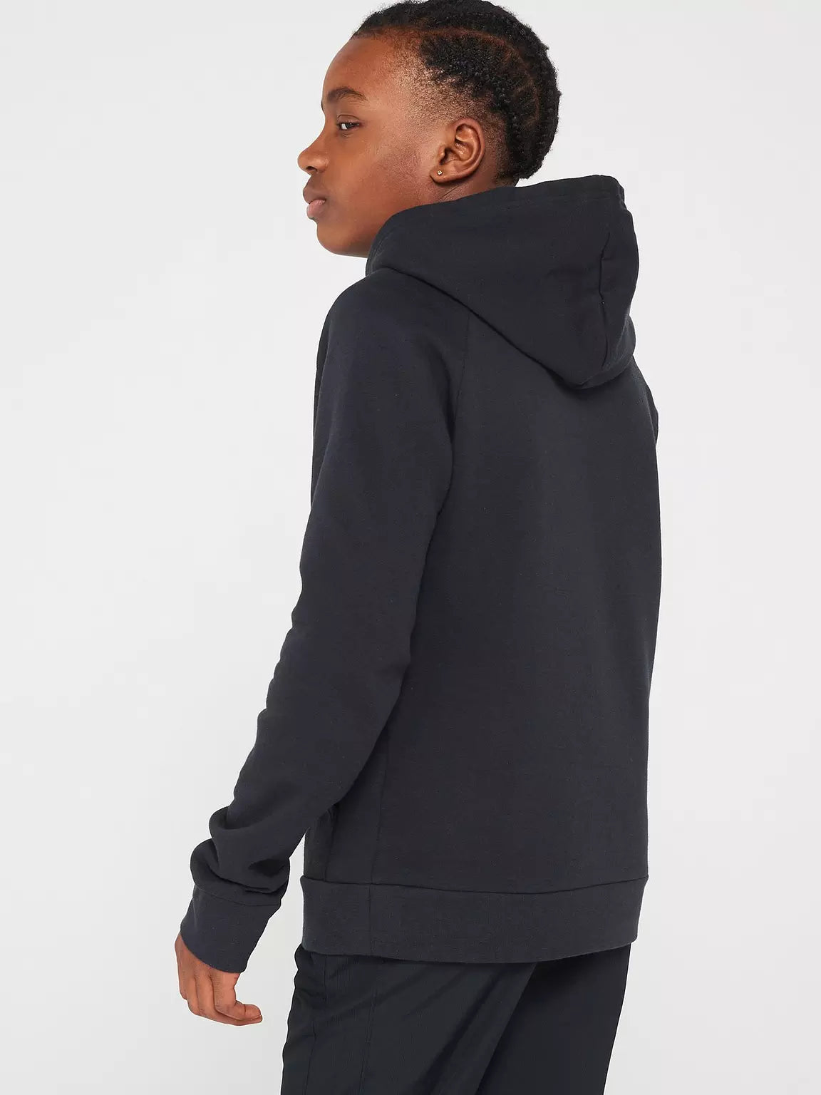 UNDER ARMOUR Boys Rival Fleece Hoodie - Black/White