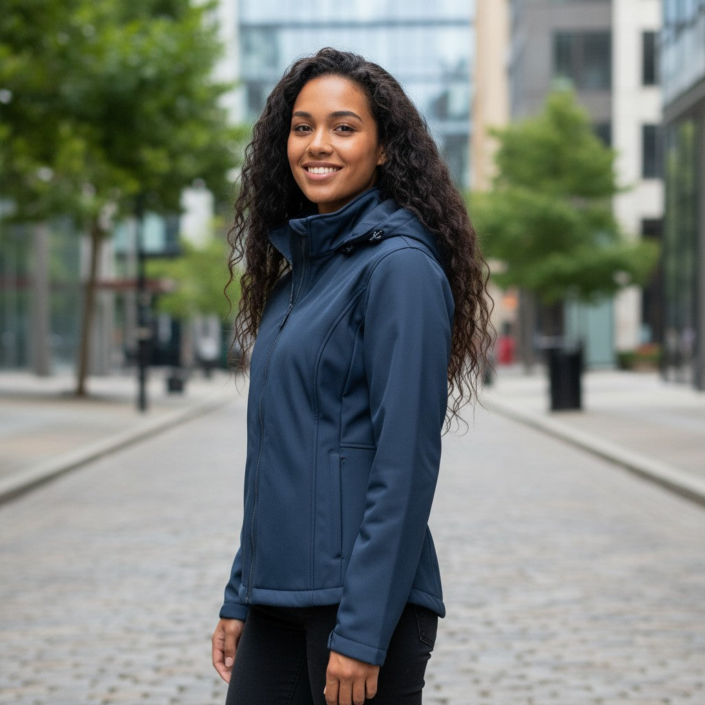 32 Degrees Ladies Soft Tech Short Jacket in Blue S size