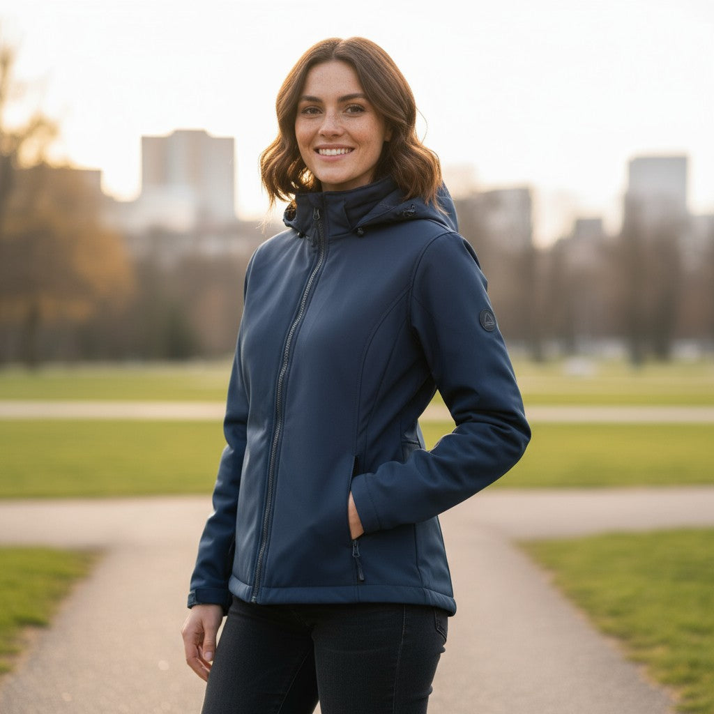 32 Degrees Ladies Soft Tech Short Jacket in Blue S size