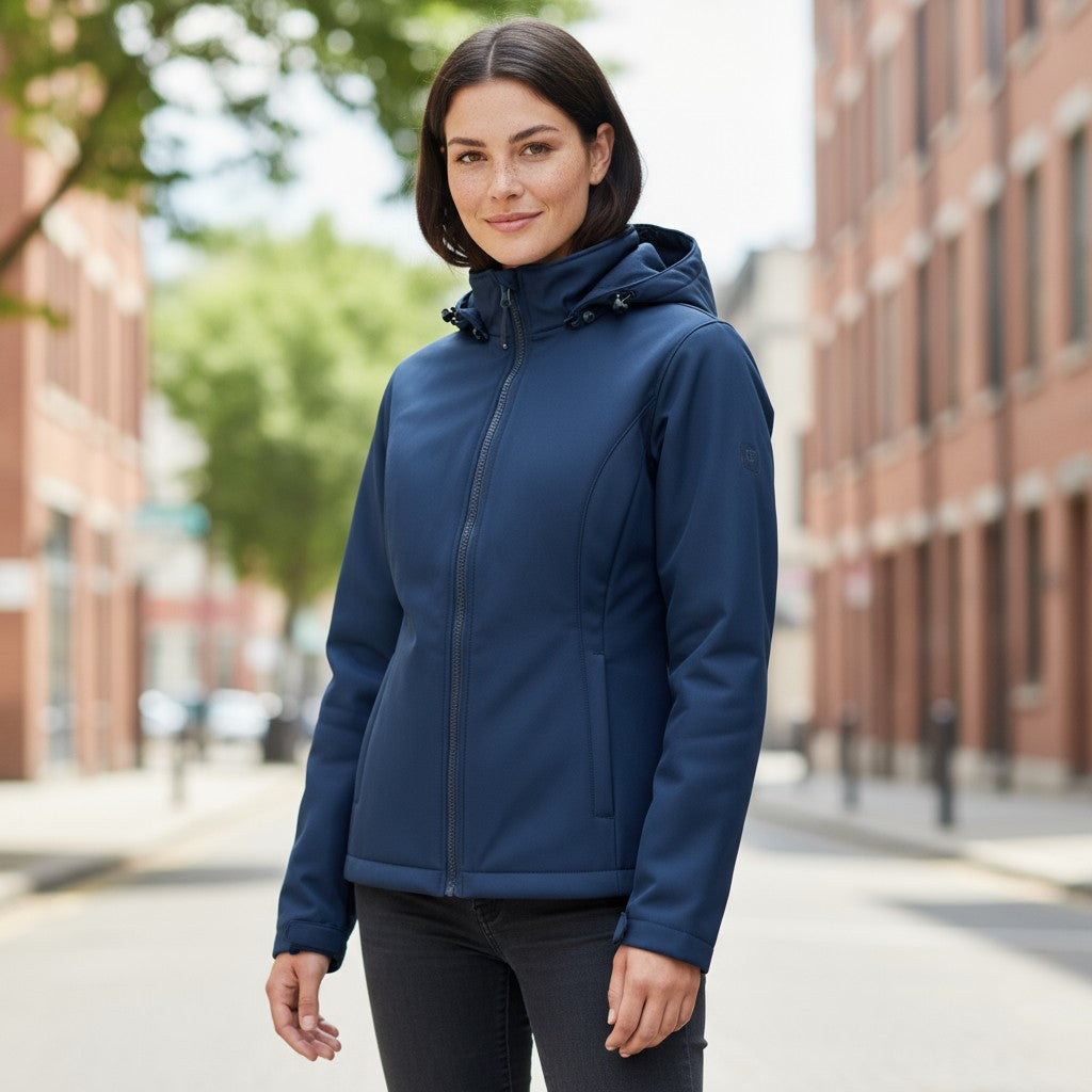 32 Degrees Ladies Soft Tech Short Jacket in Blue S size