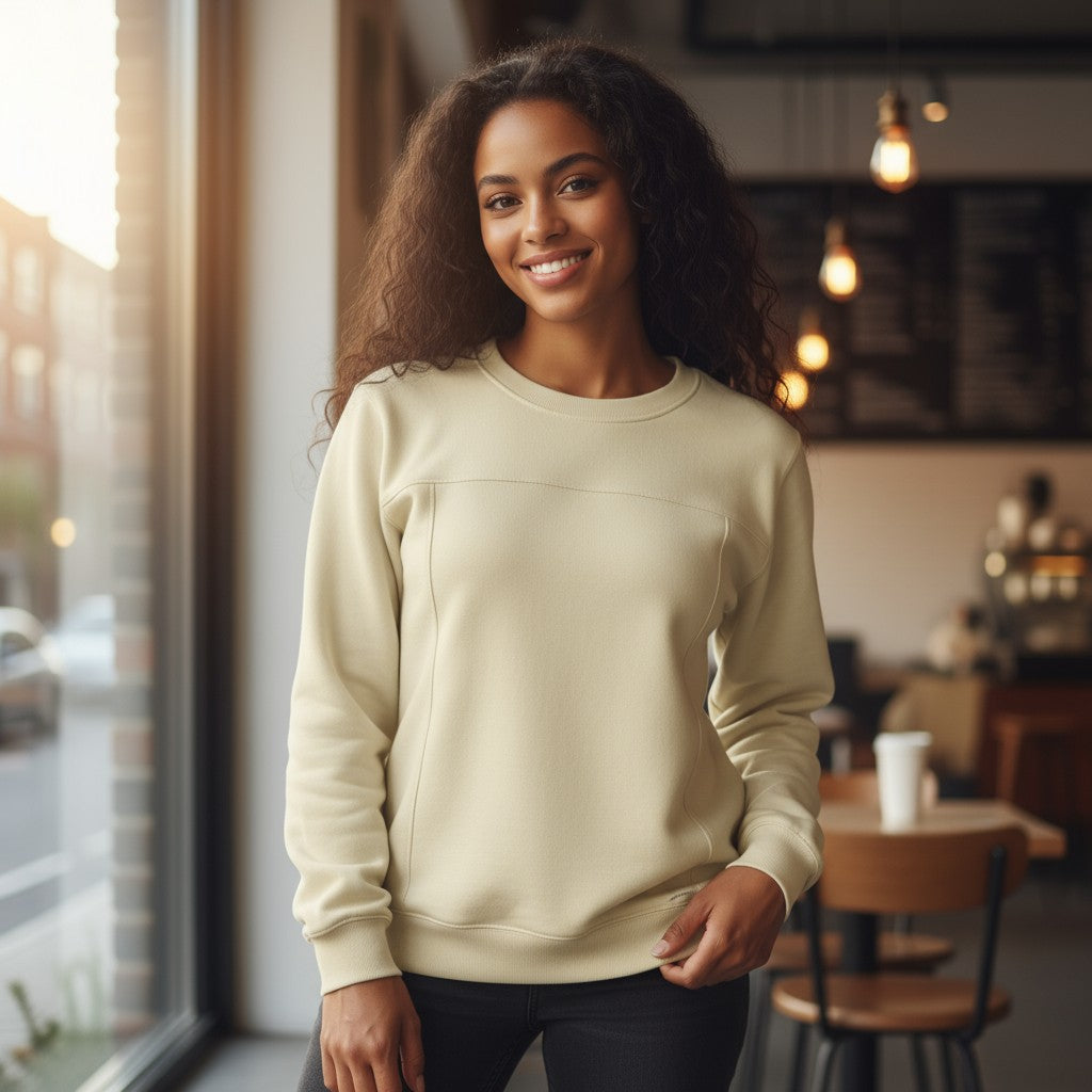 Mondetta Women’s Beige Pullover Sweatshirt